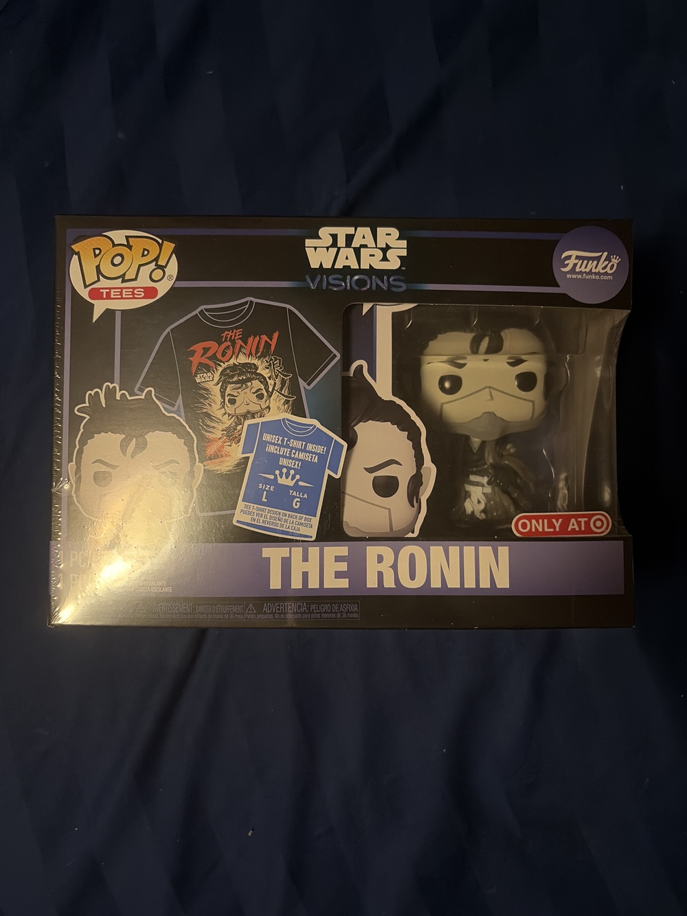 Funko Pop! Star Wars Visions The Ronin Target Exclusive T-shirt & Bobblehead Set